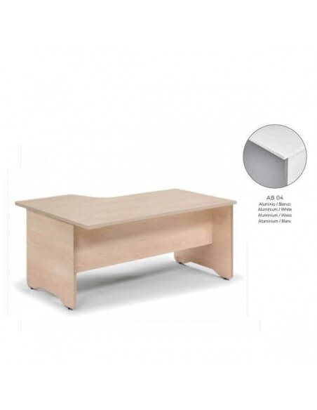 Mesa Rocada Work L derecha 180x120 cm resistente y espaciosa