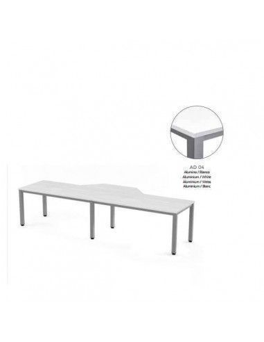 Mesa Rocada Executive en L 160x163x240 elegante y robusta