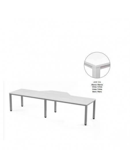 Mesa Rocada Executive en L 160x163x240 ideal para oficinas