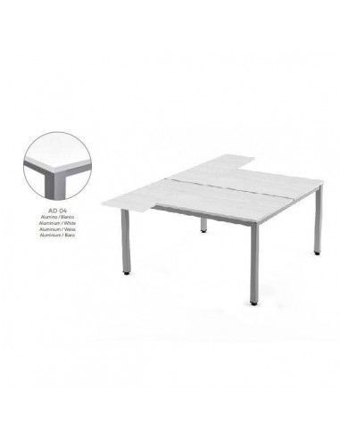 Mesa Rocada Executive en L 180x163x240 elegante y robusta