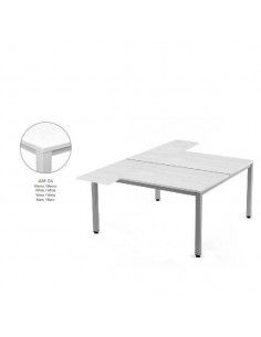 Mesa en L Rocada Executive 180x163x240 profesional y resistente
