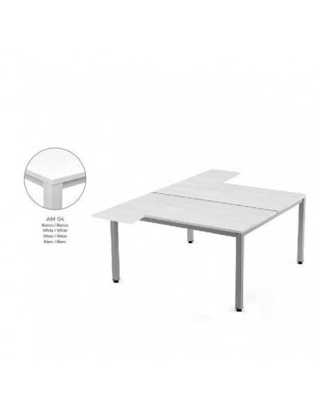 Mesa en L Rocada Executive 180x163x240 profesional y resistente