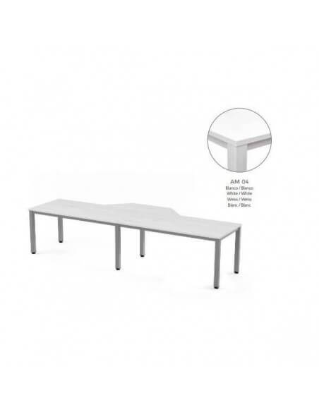 Mesa Rocada Executive en forma de L 360x163x240 cm