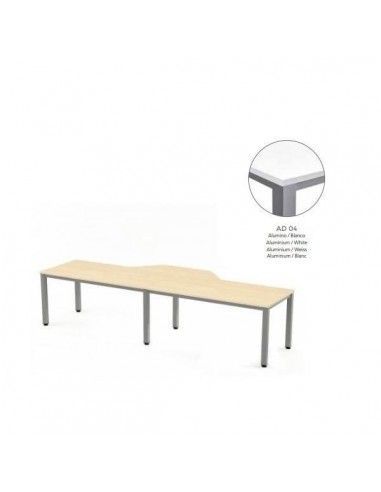 Mesa ejecutiva Rocada 360x120x80 diseño en L