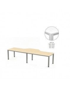 Mesa en L Executive Rocada 360x120x80 con acabado profesional