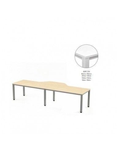 Mesa en L Executive Rocada 360x120x80 con acabado profesional