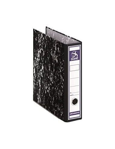 ARCHIVADOR AZ FOLIO JASPEADO NEGRO 70MM