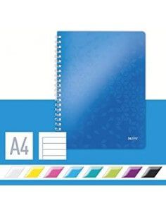 Cuaderno WOW Leitz PP A4 – Colores vibrantes y resistentes