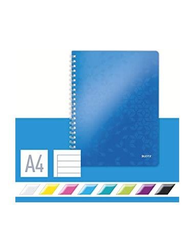 Cuaderno WOW Leitz PP A4 – Colores vibrantes y resistentes