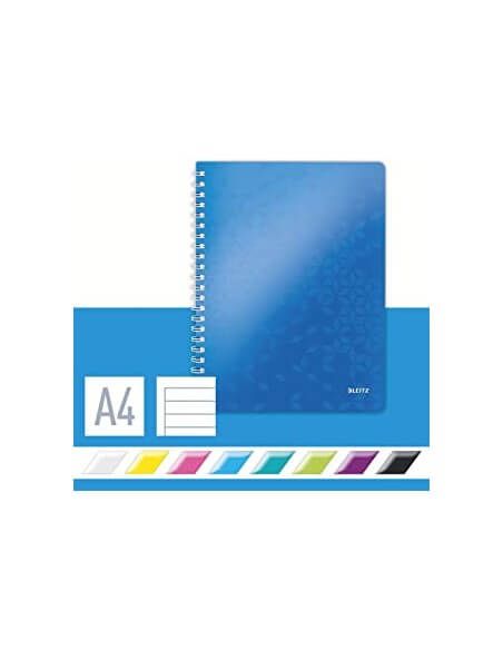Cuaderno WOW Leitz PP A4 – Colores vibrantes y resistentes
