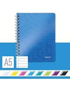 Cuaderno Leitz A5 PP con bolsillo – gama WOW colorida