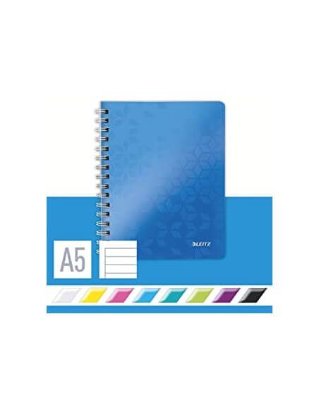 Cuaderno Leitz A5 PP con bolsillo – gama WOW colorida