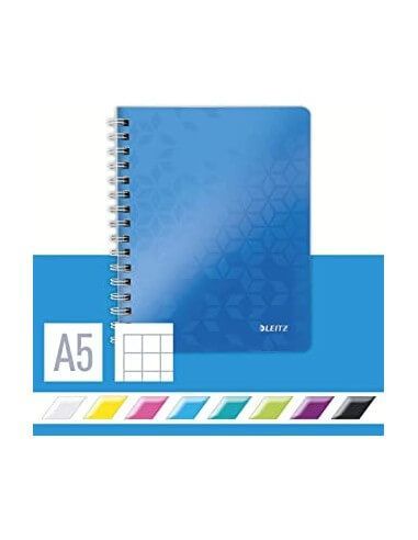 Cuaderno cuadrícula 5 mm Leitz WOW A5 – práctico y moderno