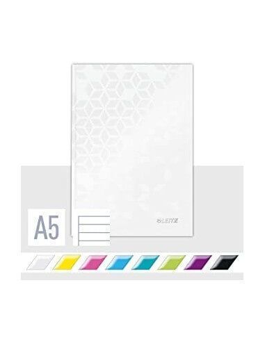 Cuaderno rayado A5 WOW Leitz tapa dura colores vibrantes