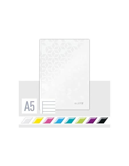 Cuaderno rayado A5 WOW Leitz tapa dura colores vibrantes