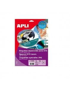 ETIQUETAS ESPECIALES PARA DVD INKJET 117 MM 10 HOJAS