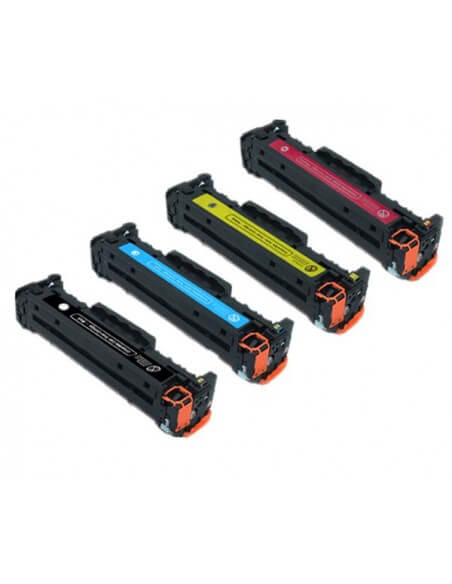 Tóner Ink-Pro CF381A cian para impresoras HP