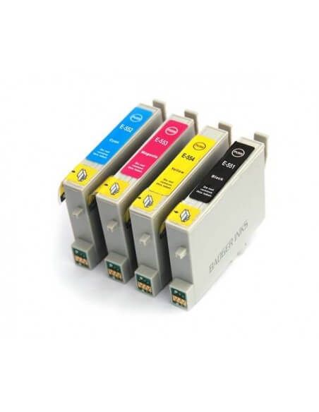 Pack cartuchos Epson T0552 T0553 T0554 para impresoras Stylus