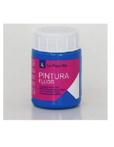 Pintura fluorescente al agua de La Pajarita en bote de 35ml