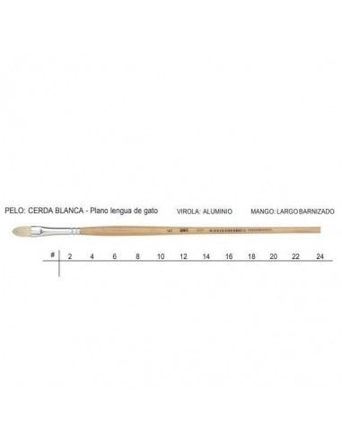 Pincel plano lengua de gato Bart nº2...