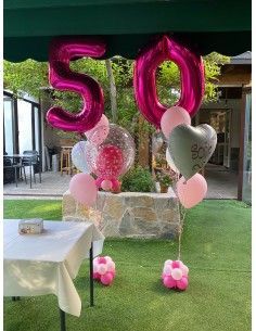Ramo de globos con números...