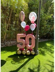 Decoración con globos...