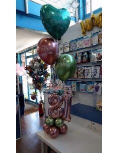Decoración globos número...