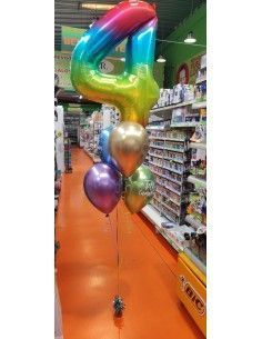 Globo forma de número...