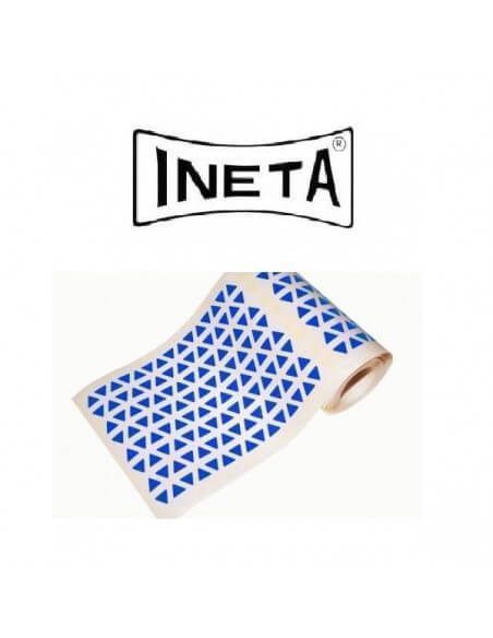 Gomets triangulares pequeños Ineta rollo 6720 uds