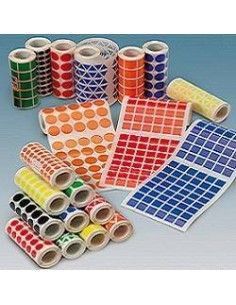 Gomets rectángulos 7mm en rollo Ineta