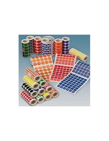 Gomets rectángulos 7mm en rollo Ineta
