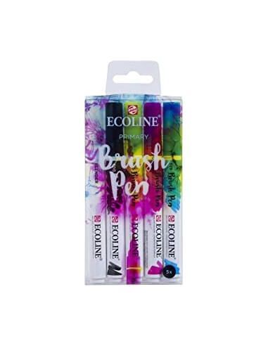 MARCADORES ECOLINE BRUSHPEN 5 PRIMARIOS