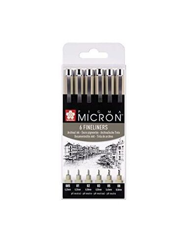SET PIGMA MICRON 6 NEGRO