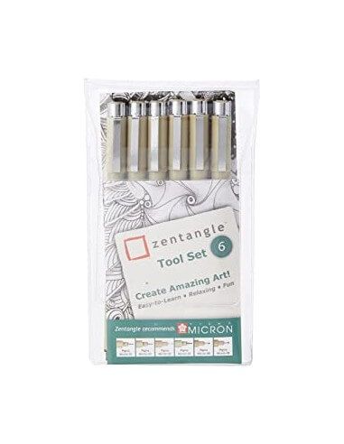 ZENTANGLE TOOL SET 6 PIEZAS