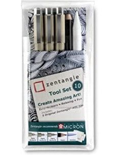 ZENTANGLE TOOL SET 10 PIEZAS