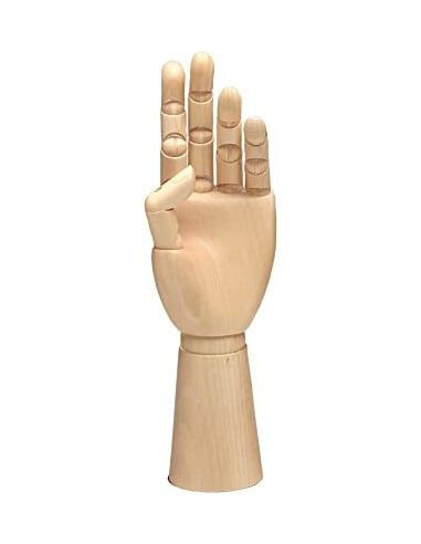 MANO DE MADERA MASCULINA IZQUIERDA