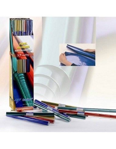Papel Sadipal aluminio brillante de 1x3 metros