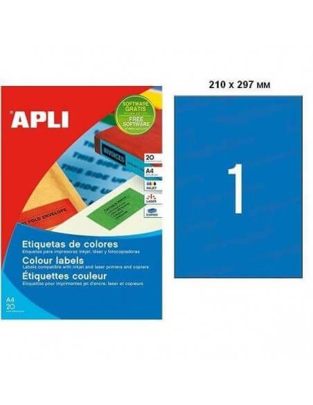 Etiquetas Apli 210x297 mm para impresora
