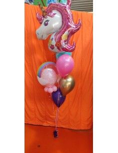 Ramo de globos unicornio...