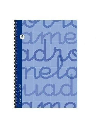 Interior cuadrovía del cuaderno folio Lamela 4mm
