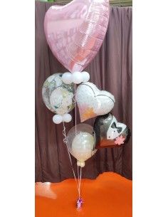 Decoración con globos vivan...
