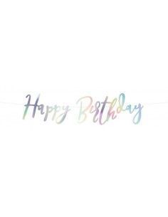 Banner con letrero Happy...