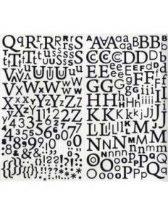 pegatinas letras números autoadhesivas Artemio