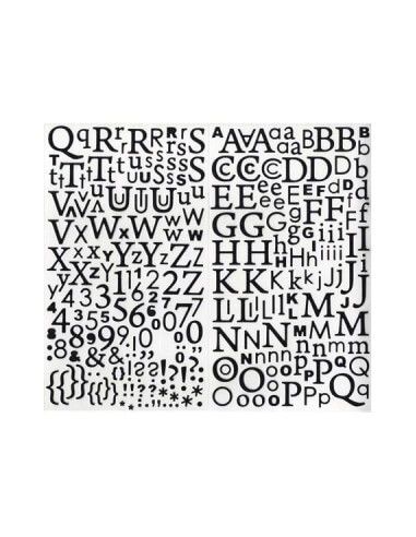 pegatinas letras números autoadhesivas Artemio