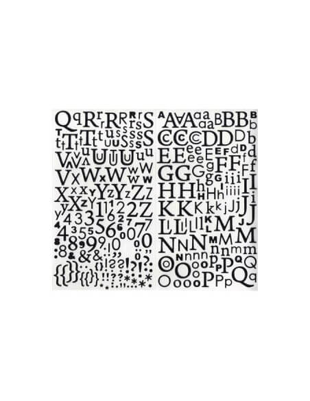 pegatinas letras números autoadhesivas Artemio