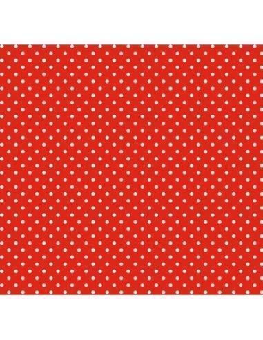 ARTEMIO FIELTRO 1MM30X30 PUNTOS EN  ROJO