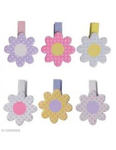 ARTEMIO WOOD 6 PEGS FLOWER