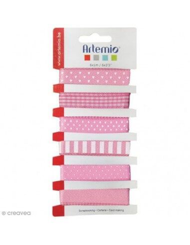 ARTEMIO RIBBONS 6X1M LOLLI ROSA