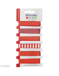 Pack de 6 cintas de tela decorativas modelo Lolli