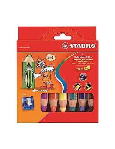 STABILO WOODY ESTUCHE CON AFILALAPICES